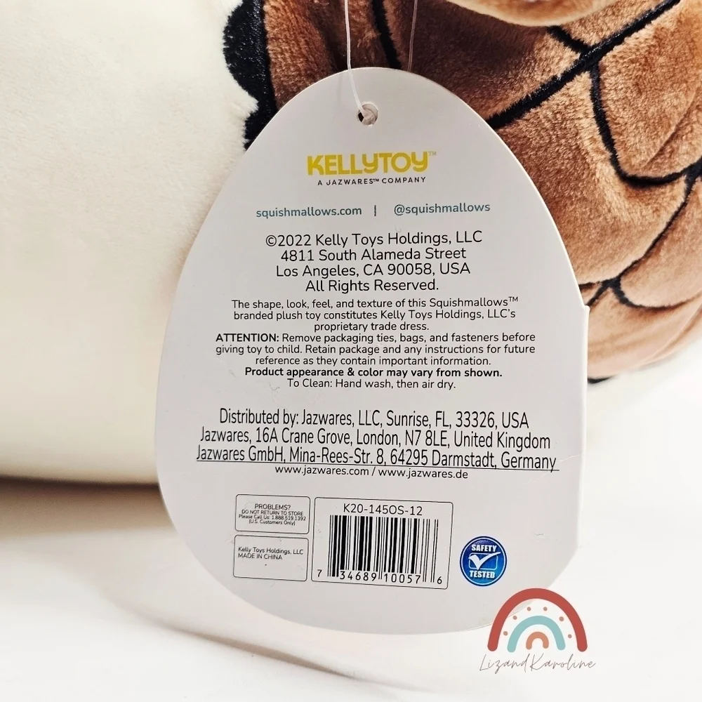 New! Squishmallows Ronnie Cow Plush with Spider Sugar Skull